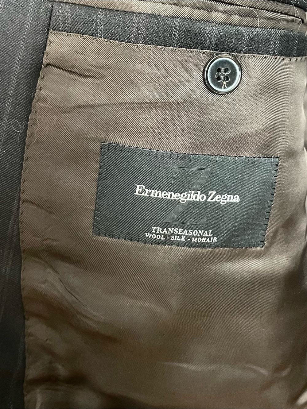 Ermenegildo Zegna Brown Pinstripe Transeasonal Sport Jacket Pants Designer Suit View 6